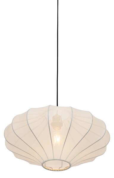 Design függőlámpa fehér selyem 50 cm - Plu