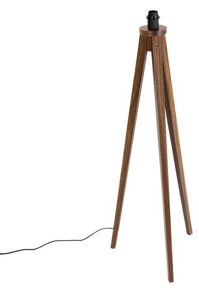 Rusztikus állólámpa állvány dióból - Tripod Classic