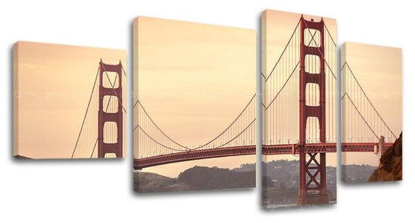 4 részes falfestmény CITY / SAN FRANCISCO ME116E40