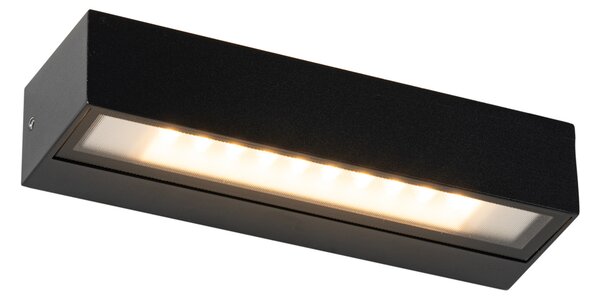 Modern fali lámpa fekete, IP65 LED-del - Steph