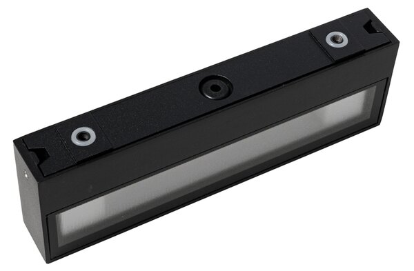 Modern fekete fali lámpa 22 cm LED-del, IP65 - Hannah