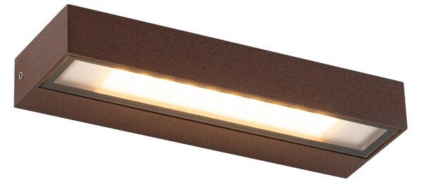 Modern rozsdabarna fali lámpa 22 cm LED-del IP65 - Hannah