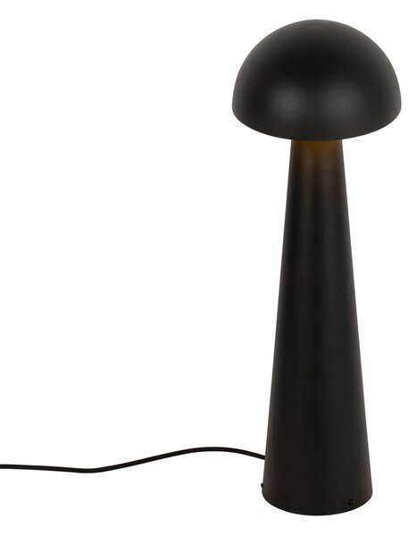 Kültéri állólámpa fekete 65 cm - Mushroom