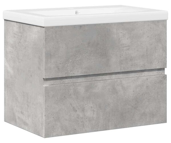 VidaXL Fürdőszoba Szekrény Szett - Beton Szürke - 60cm