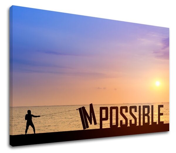 Motivációs vászonképek Impossible