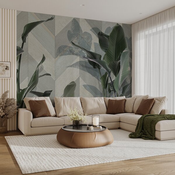 Fotótapéta Növény levelekkel rajta, 3D fotótapéta, Népszerű fotótapéta, u95367 - Tapeko.hu