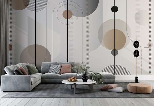 Fotótapéta Geometrikus minták meleg tónusokkal, Modern fotótapéta, Modern fotótapéta, u95379 - Muralas.hu