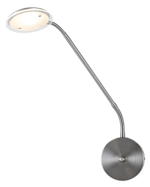 Modern acél fali lámpa LED-del - Eva