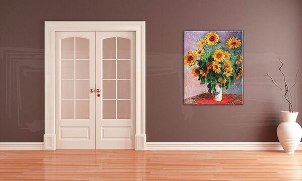 A kép a vásznon SUNflowers - Claude Monet REP082