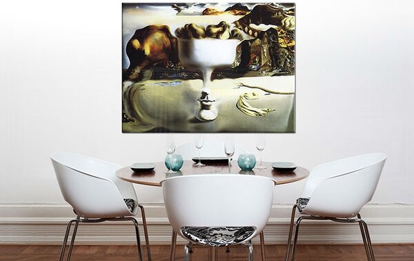 A kép a vásznon APPARITION ON FACE AND FRUIT DISH ON A BEACH - Salvador Dalí RE