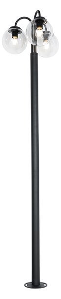 Fekete lámpás műanyaggal 200 cm 3-lámpás IP44 - Sfera