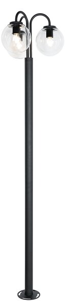 Fekete lámpás műanyaggal 200 cm 3-lámpás IP44 - Sfera