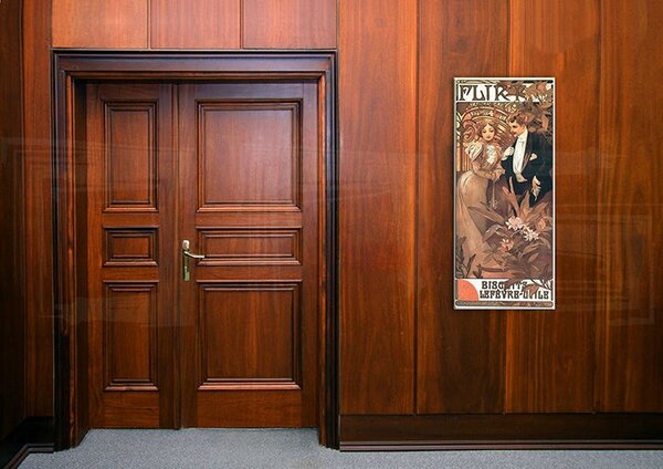 A kép vásznon FLIRT - Alfons Mucha REP098