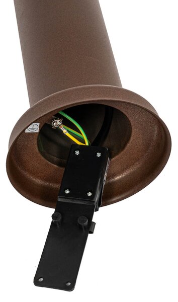 Kültéri lámpaoszlop rozsdabarna opállal 45 cm IP44 - Rox