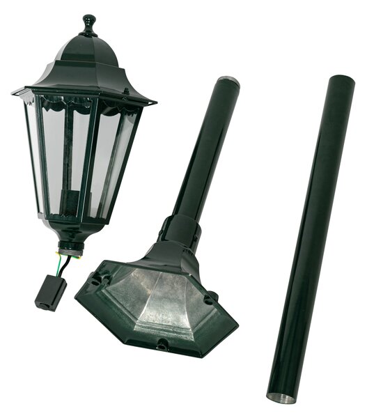 Klasszikus kültéri állólámpa sötétzöld 125 cm IP44 - New Orleans
