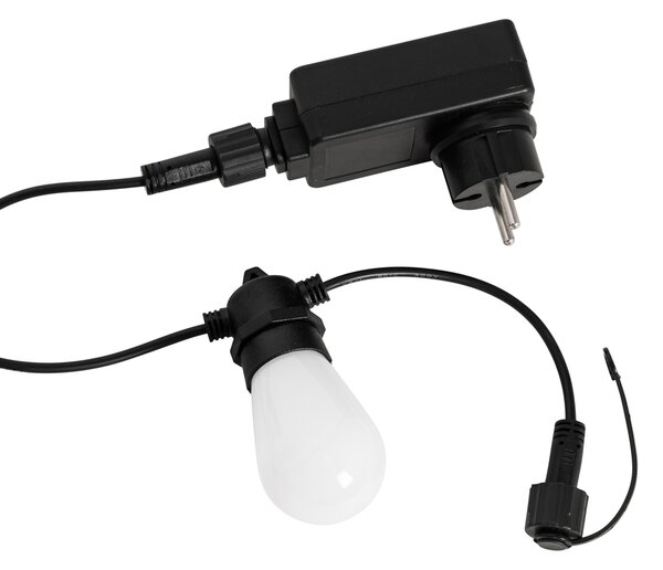 Okos LED fényfüzér 15 méter 15 lámpa opál RGBW IP44 - Chill