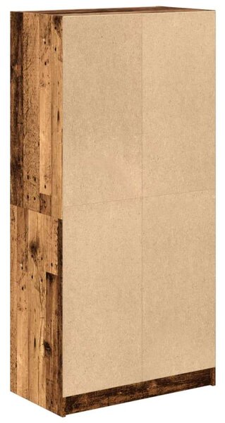 VidaXL antik fa színű szerelt fa magasszekrény ajtókkal 68x37x142 cm