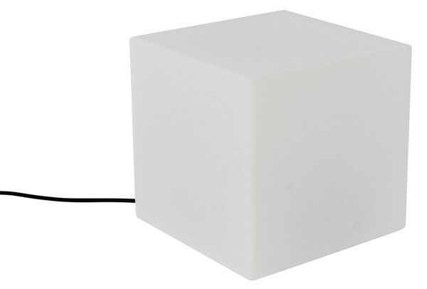 2 db-os kültéri állólámpa szett fehér 30 és 38 cm négyzet alakú IP44 - Nura