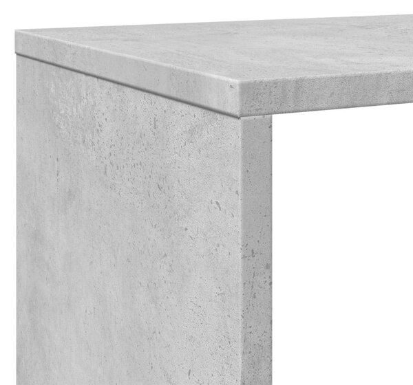 VidaXL Könyvespolc - 11 Rekeszes - Betonszürke - 102x29x143 cm