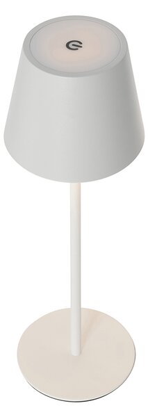 Asztali lámpa fehér, dimmelhető és újratölthető LED-del IP54 - Murdock