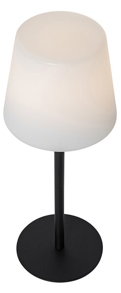 2 db fekete újratölthető asztali lámpa készlet 40 cm IP54 - Jude