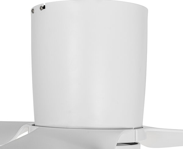 Mennyezeti ventilátor fehér 123 cm LED-del, fényerőszabályzóval és távirányítóval - Patty