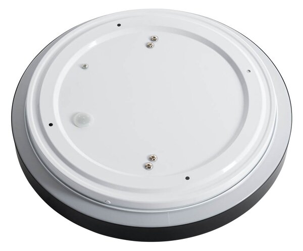 Modern mennyezeti lámpa fekete fehérrel 35 cm 2-lámpás IP44 - Walden