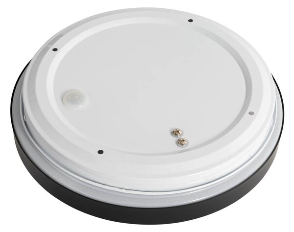 Modern mennyezeti lámpa fekete fehérrel 25 cm IP44 - Walden