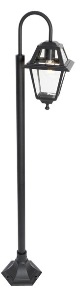 Klasszikus kültéri lámpa fekete 135 cm IP44 - Berta