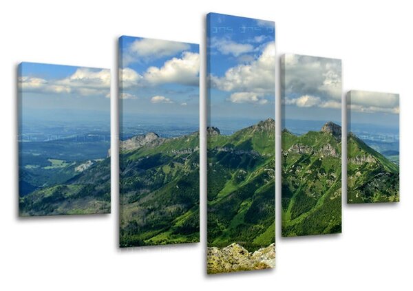 5 részes falfestmény SLOVÁKIA / TATRY SK033E50