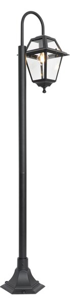 Klasszikus kültéri lámpa fekete 135 cm IP44 - Berta