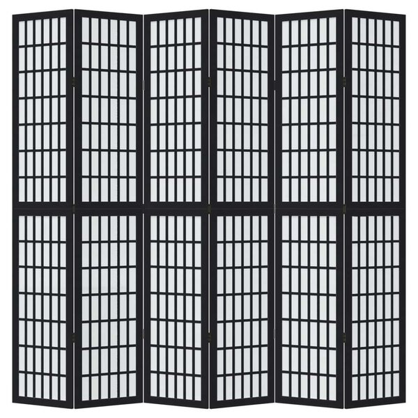VidaXL 6 Paneles Térelválasztó - Fekete - 210x220cm