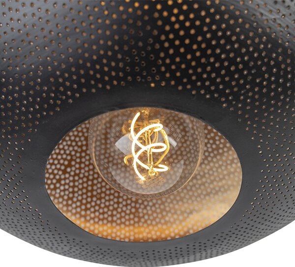 Keleti mennyezeti lámpa fekete és arany 40 cm - Radiance