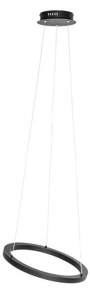Függőlámpa fekete 40cm LED-del, 3 fokozatú dimmerrel - Girello