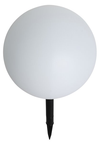 Kültéri lámpa fehér 30 cm, LED-del, IP44, napenergia, RGBW - Ludger