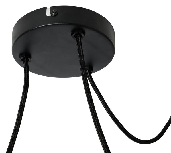 Design lógólámpa fehér selyemmel 30 cm 3-lámpás - Plu