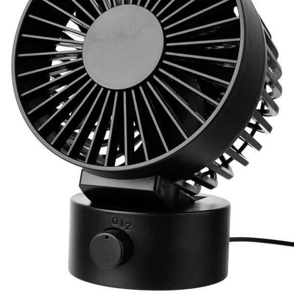AIR WAVE mini ventilátor USB csatlakozóval, fekete