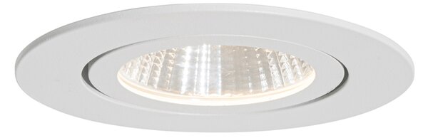 Süllyesztett spotlámpa fehér 6,8 cm LED-del 545 lm szabályozható IP65 - Gaius
