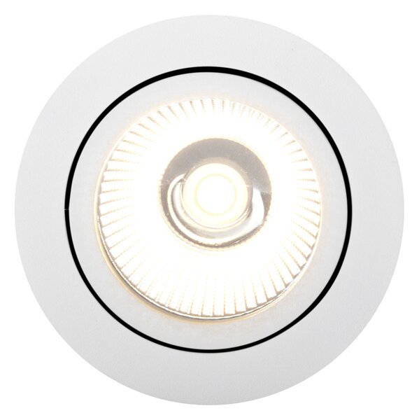 6 darabos fehér süllyesztett spotlámpa készlet 9,5 cm LED-del 1300 lm szabályozható IP65 - Gaius