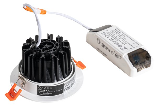 Süllyesztett spotlámpa fehér 9,5 cm LED-del, 1015 lm, dimmelhető, IP65 - Gaius