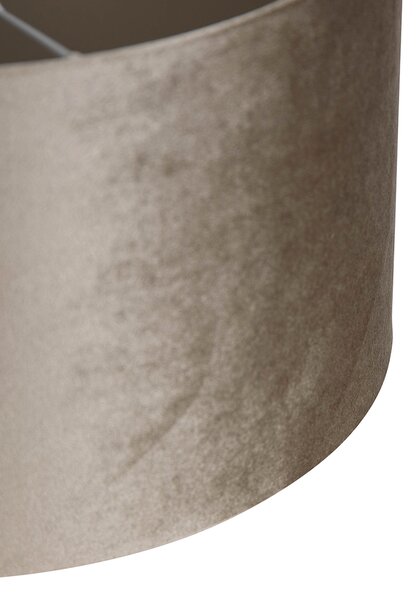 Bársony lámpabúra taupe 35/35/20