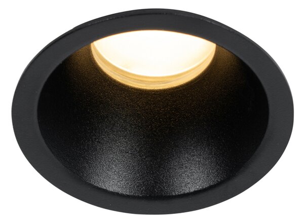 6 db fekete GU10 beépíthető spotlámpa szett 35 mm IP44 - Dept