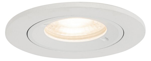 Okos süllyesztett spotlámpa fehér kerek IP44, Wifi GU10 50mm-es - Xena