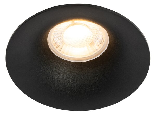6 db fekete GU10 beépíthető spotlámpa szett 50 mm - Gijs
