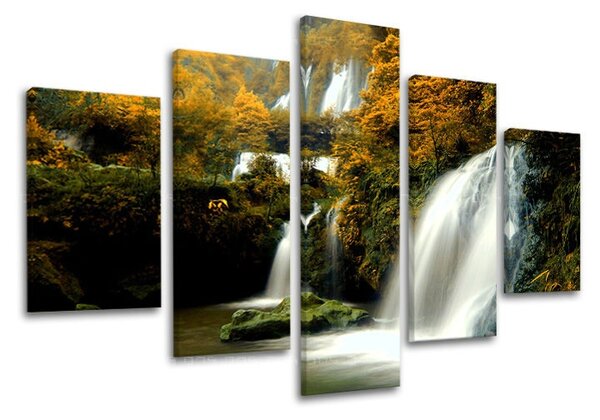 5 részes falfestmény WATERFALLS VO007E50