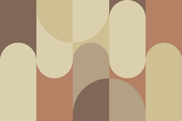 Fotótapéta Körök és vonalak mintája, Geometriai 3D fotótapéta, Népszerű fotótapéta, u95870 - Tapeko.hu