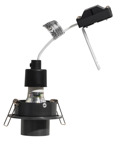 Modern beépíthető spotlámpa, sötétmetál GU10, 35 mm-es kerek, dönthető - Installa