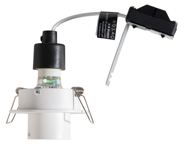 6 darabos süllyesztett spotlámpa szett fehér GU10 35mm kerek dönthető - Installa