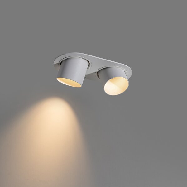 Kerek beépíthető spotlámpa fehér GU10 50 mm 2-fényes - Installa
