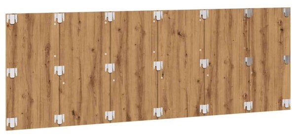 VidaXL Fali Fejtámla - Készműves Tölgy - 240cm